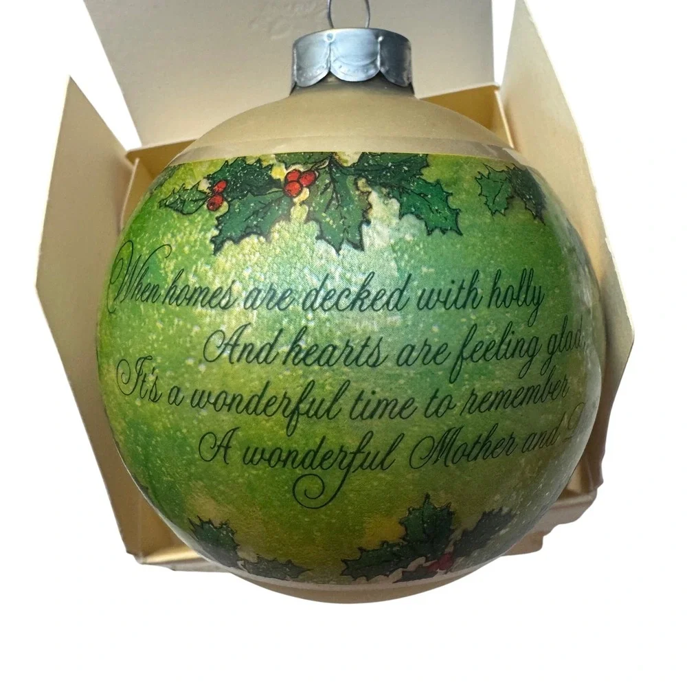 Vintage Hallmark Ornament 1980 Mother and Dad Christmas Tree‎ Trimmer Collection